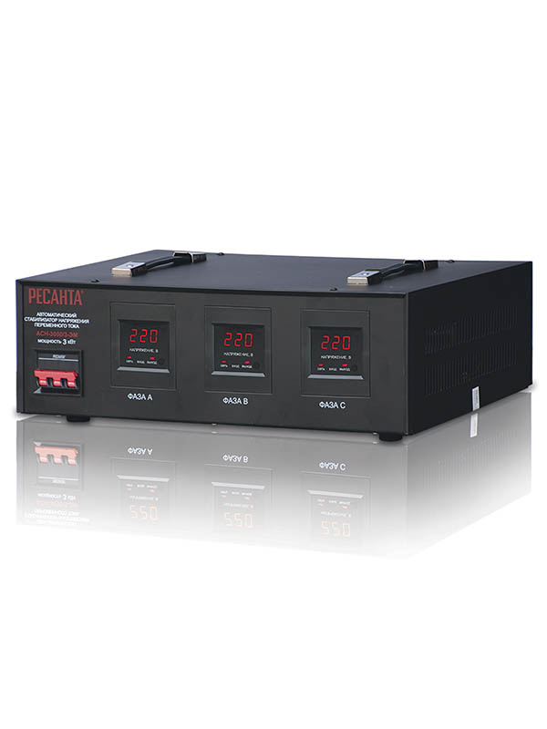 Стабилизатор трехфазный АСН-3000/3-ЭМ Ресанта